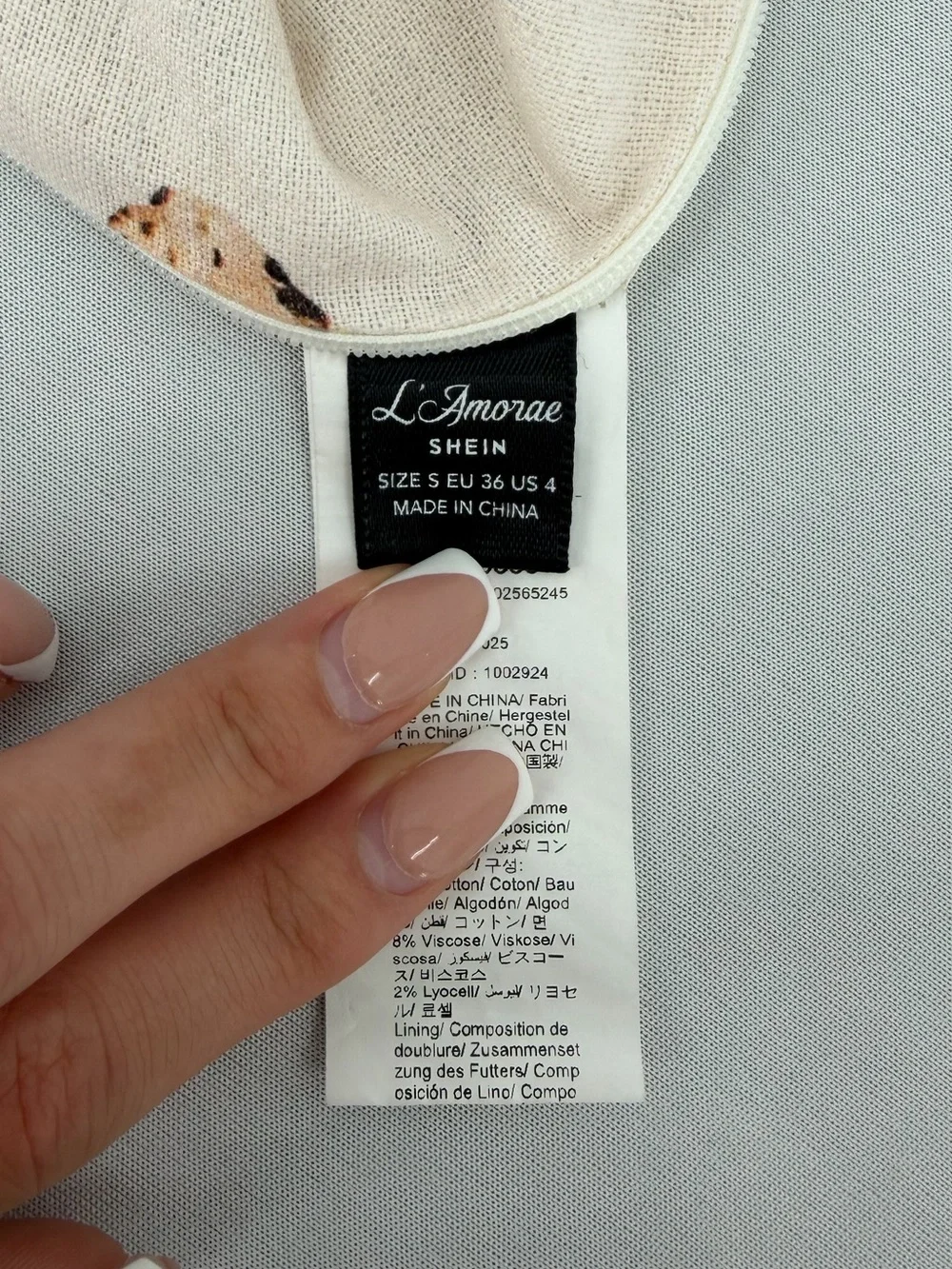 Seashell print matching set linen look XS S Coastal euro summer vacation resort